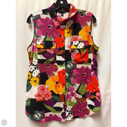 Top Sleeveless By Investments In Purple, Size: S