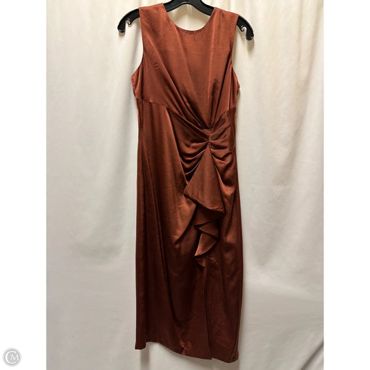 Dress Casual Maxi By Vince Camuto In Copper, Size: M