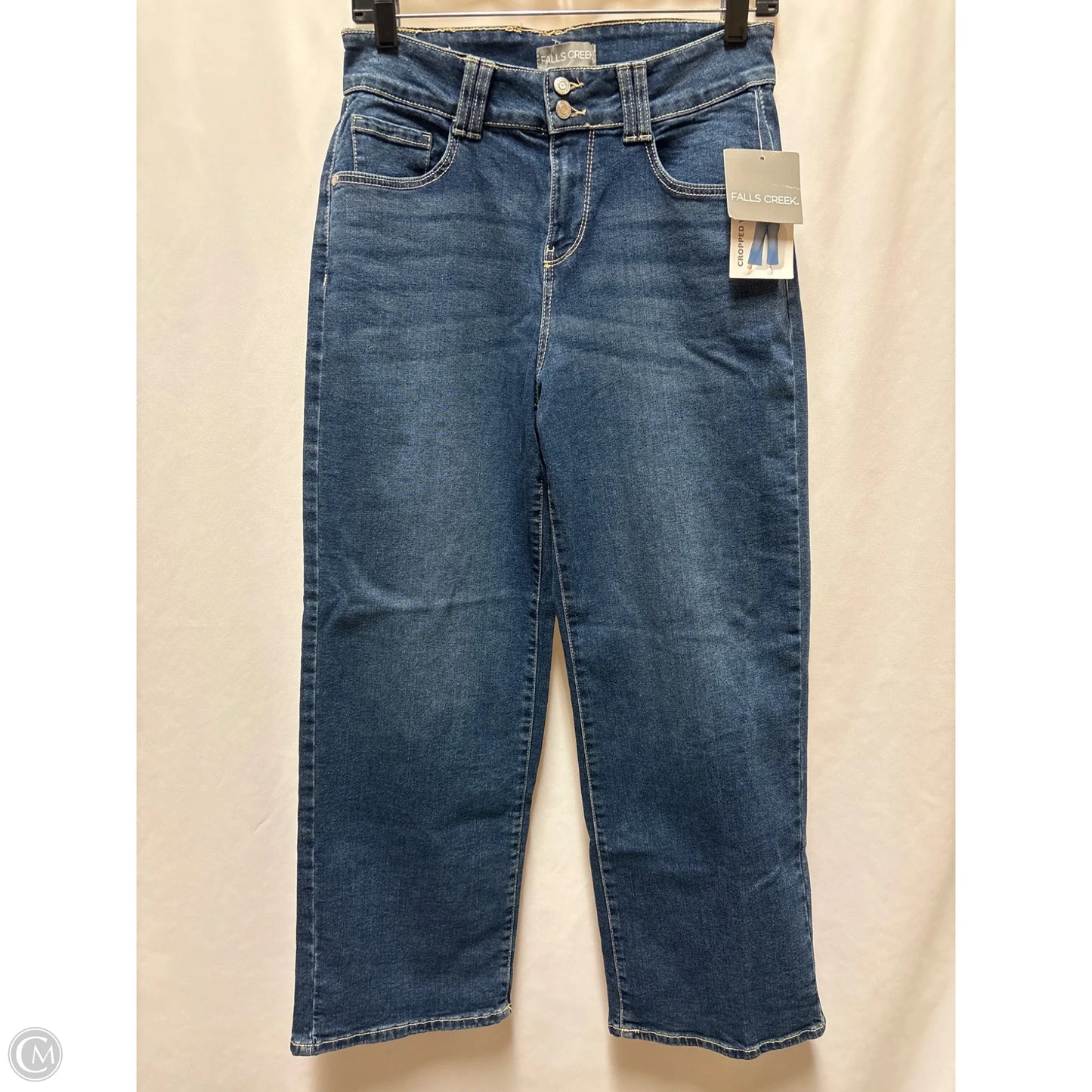 Jeans Cropped By Falls Creek In Blue Denim, Size: 6