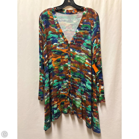 Top Long Sleeve By Logo In Copper, Size: 3x