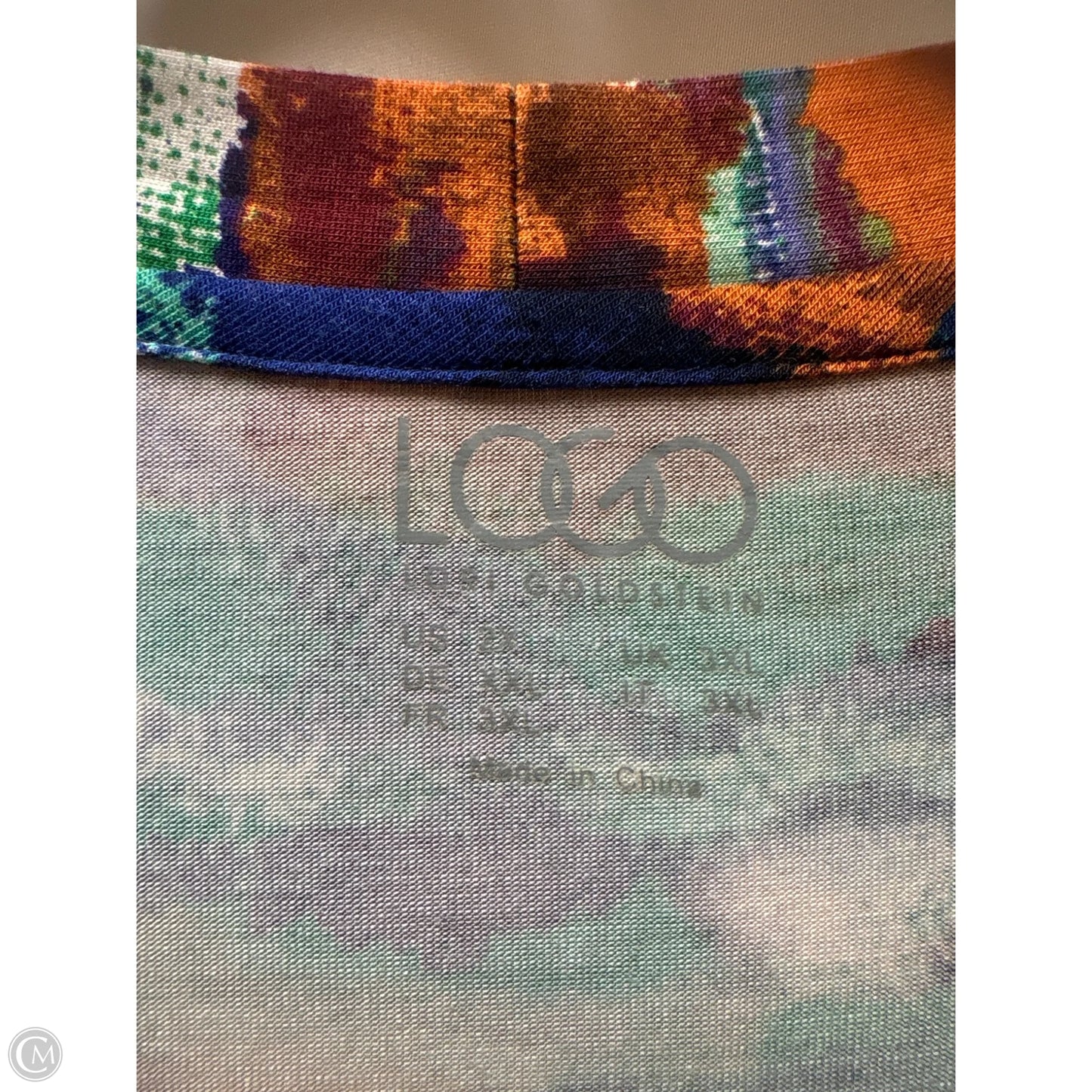 Top Long Sleeve By Logo In Copper, Size: 3x