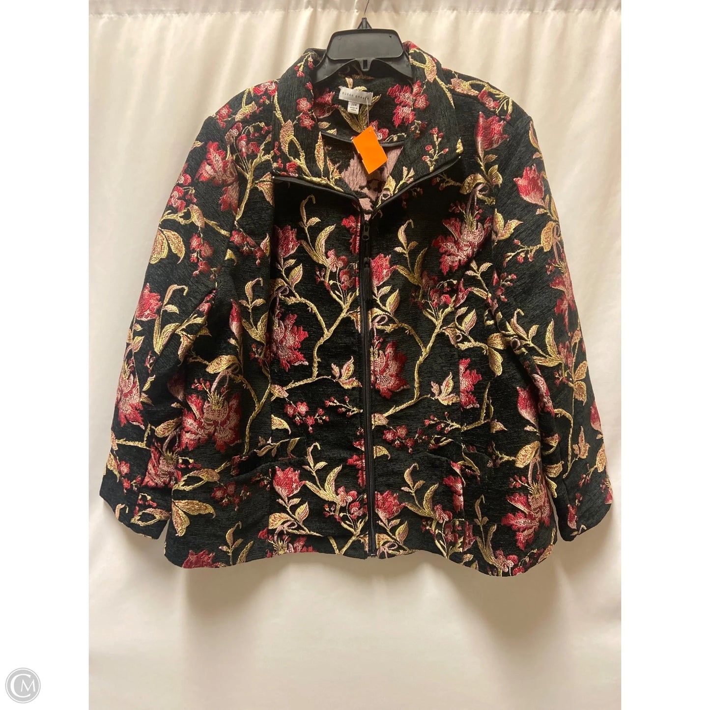 Coat Other By Susan Graver In Black, Size: 4x