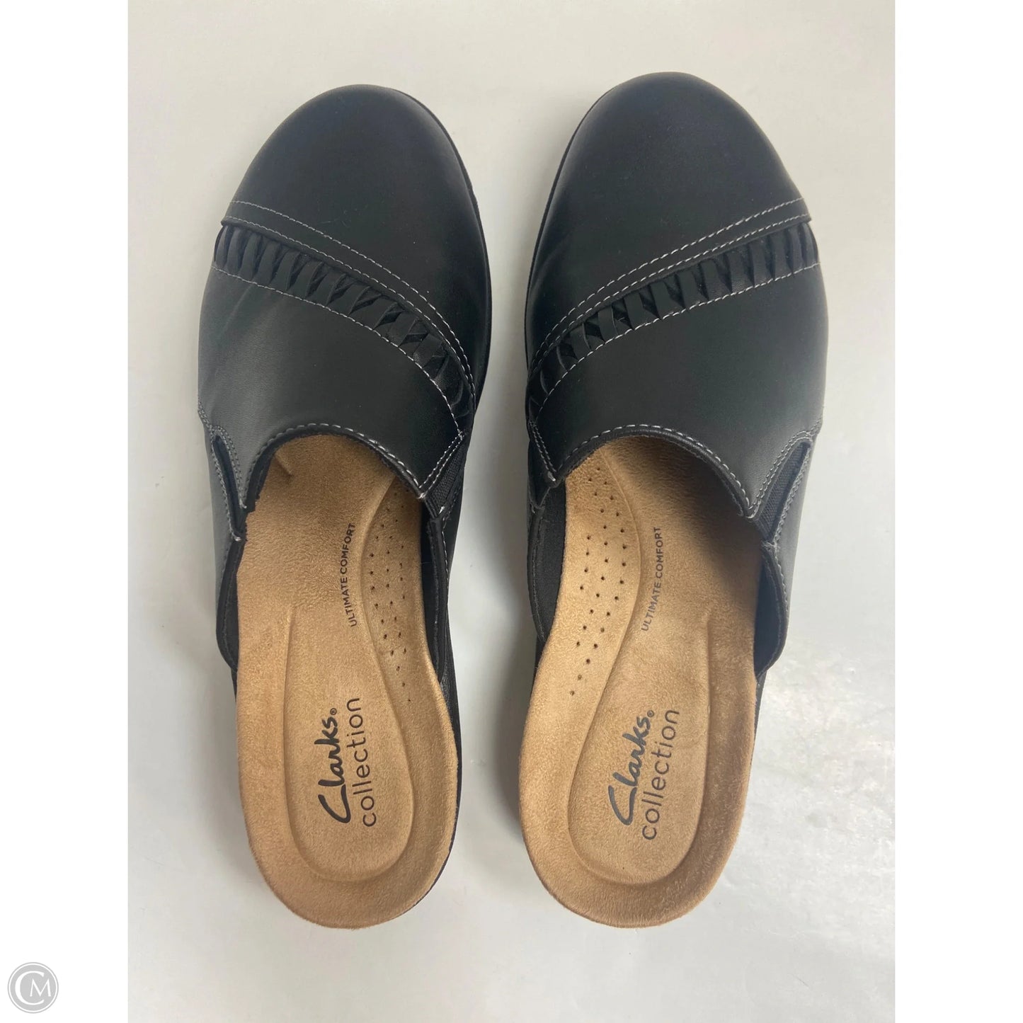 Shoes Flats By Clarks In Black, Size: 9