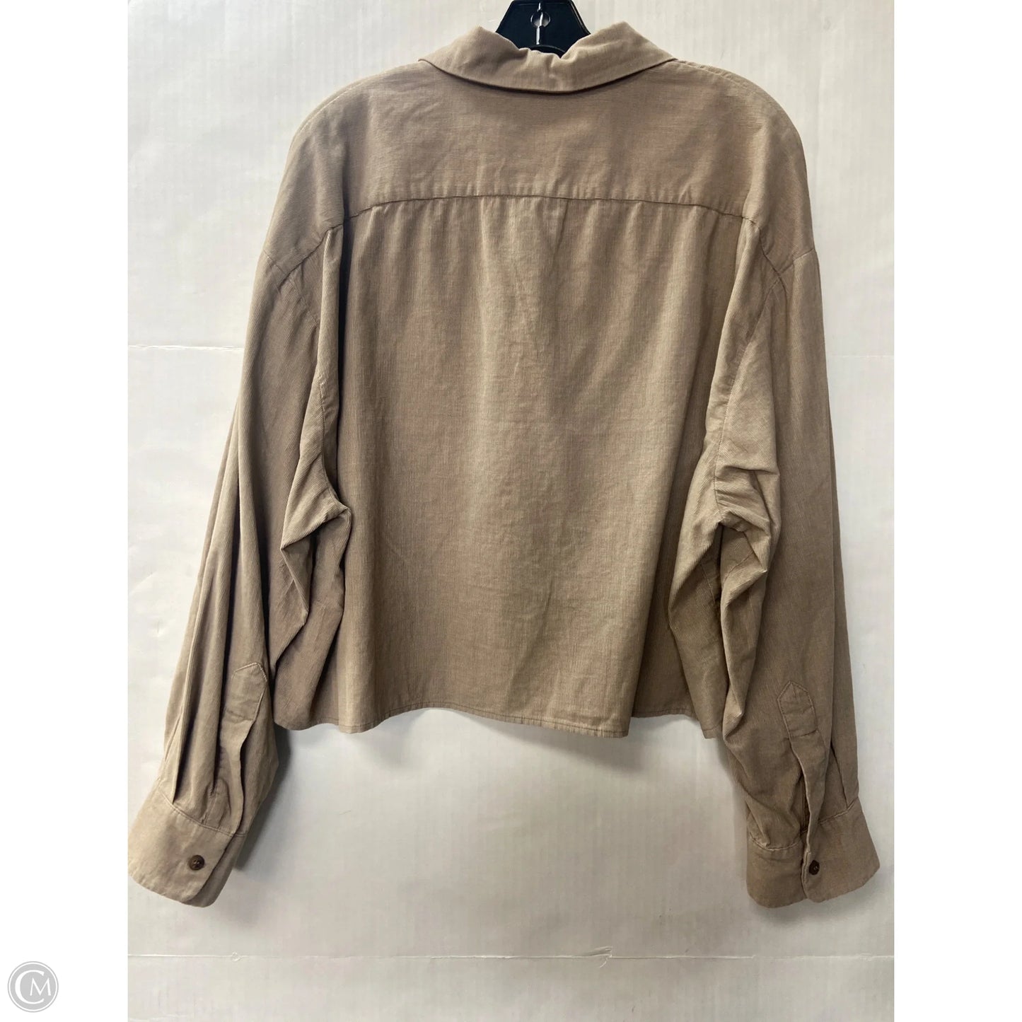 Top Long Sleeve By Miss Love In Tan, Size: L