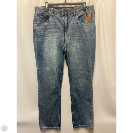 Jeans Straight By Democracy In Blue Denim, Size: 12