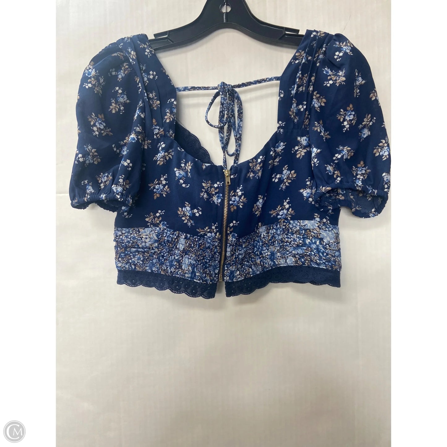 Top Short Sleeve By Altard State In Navy, Size: M