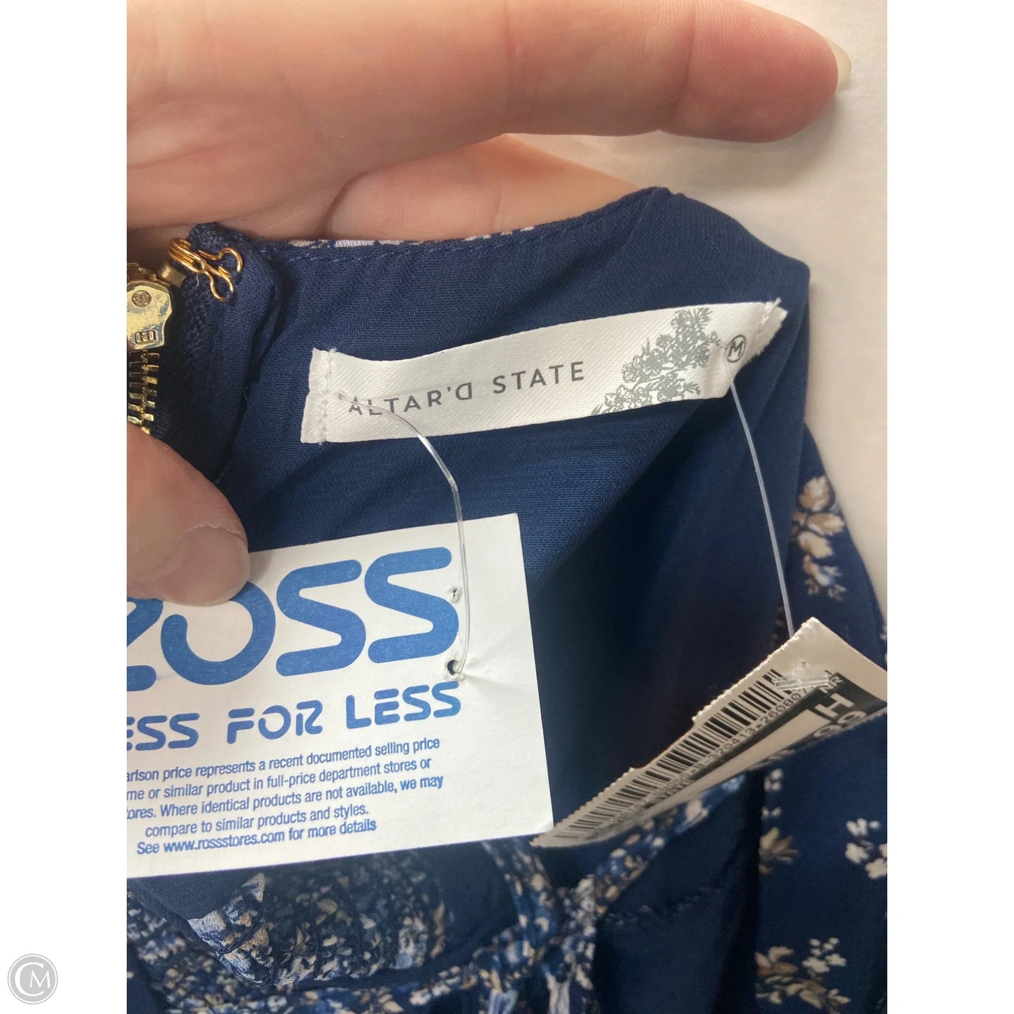 Top Short Sleeve By Altard State In Navy, Size: M