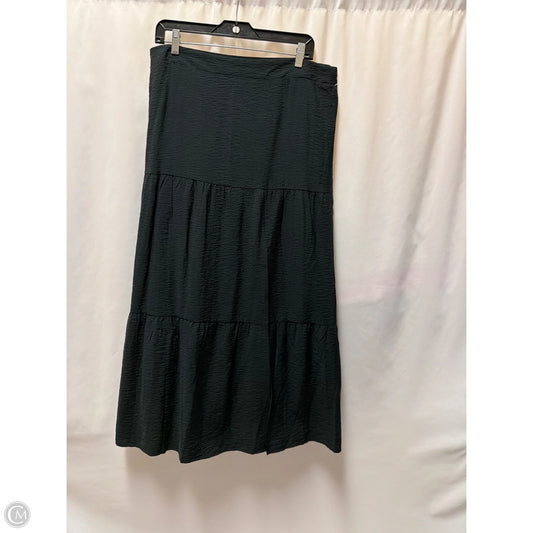 Skirt Maxi By Clothes Mentor In Black, Size: Xl