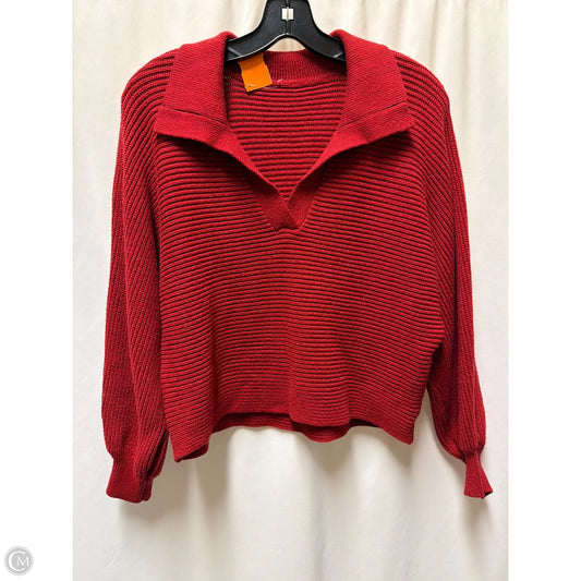 Sweater By Clothes Mentor In Maroon, Size: M