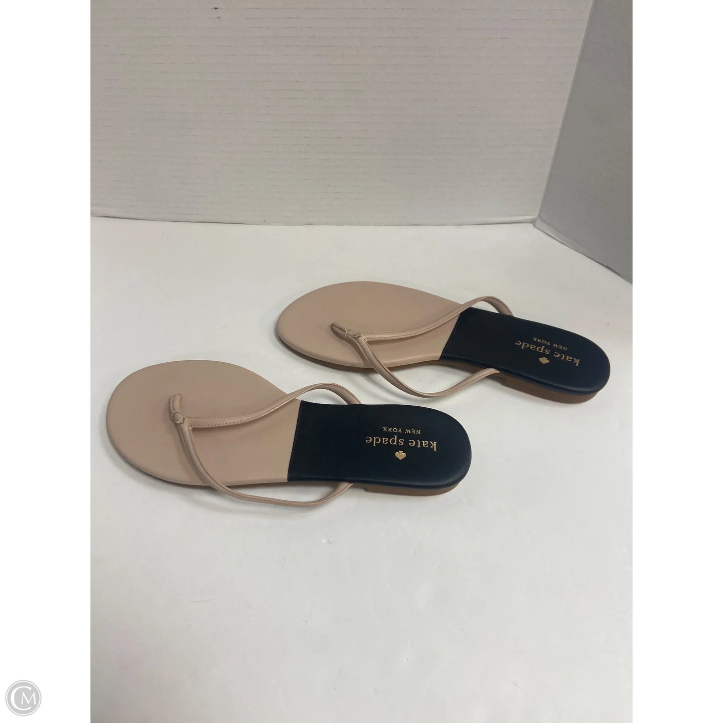 Sandals Designer By Kate Spade In Black & Tan, Size: 9