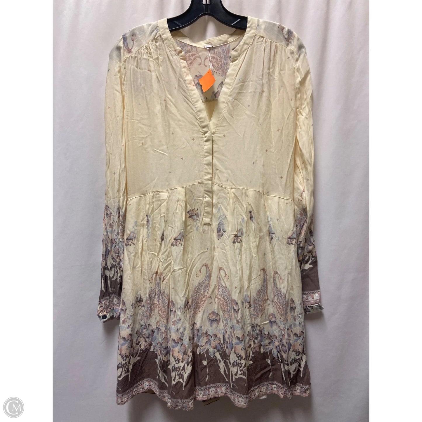 Dress Casual Midi By Free People In Yellow, Size: M