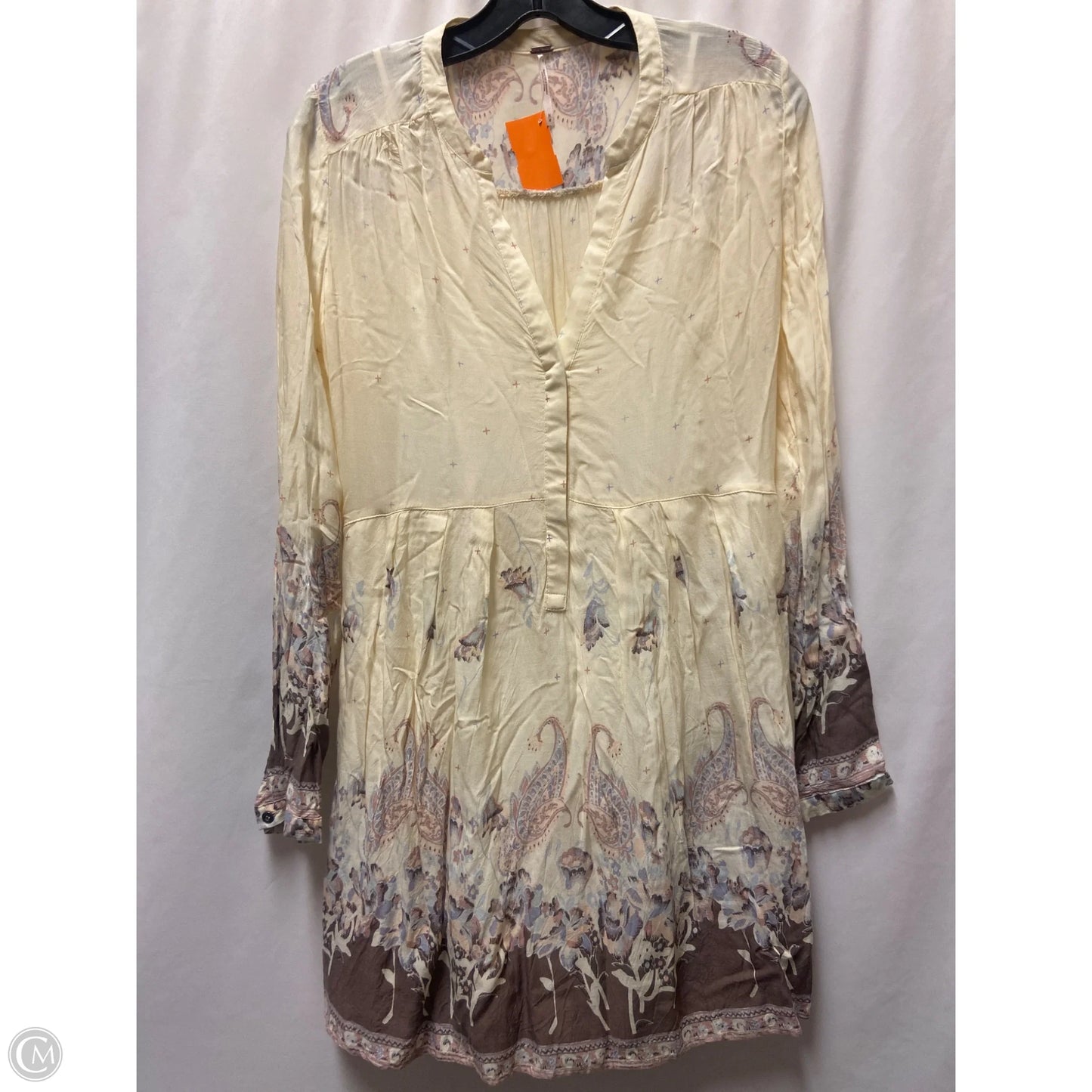Dress Casual Midi By Free People In Yellow, Size: M