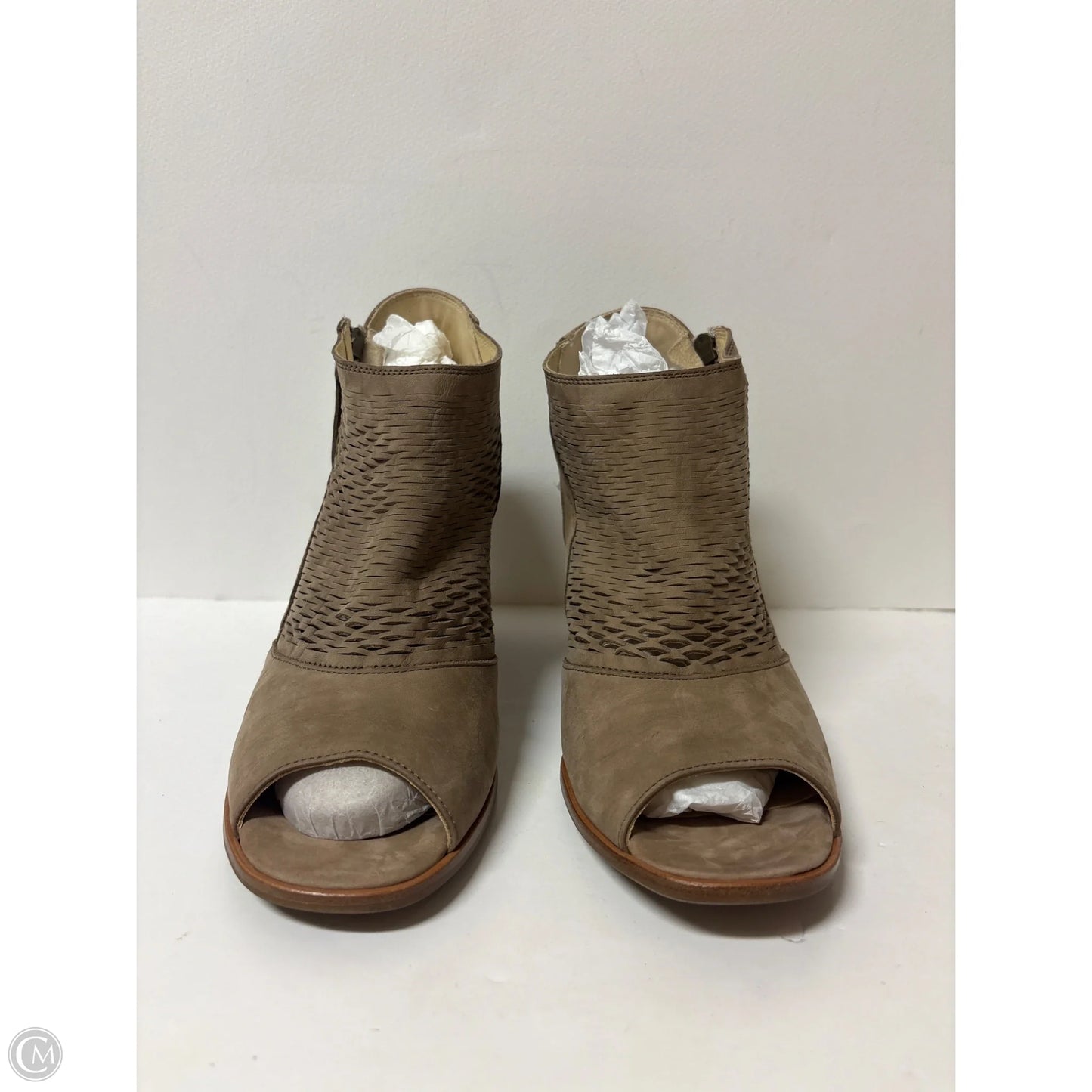 Sandals Heels Block By Paul Green In Beige, Size: 8