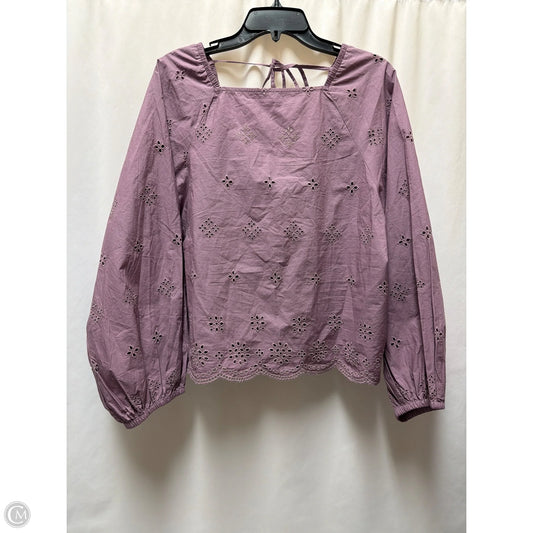 Top Long Sleeve By Gap In Purple, Size: L