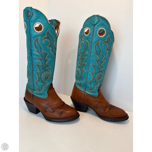Boots Western By Tony Lama In Teal, Size: 9