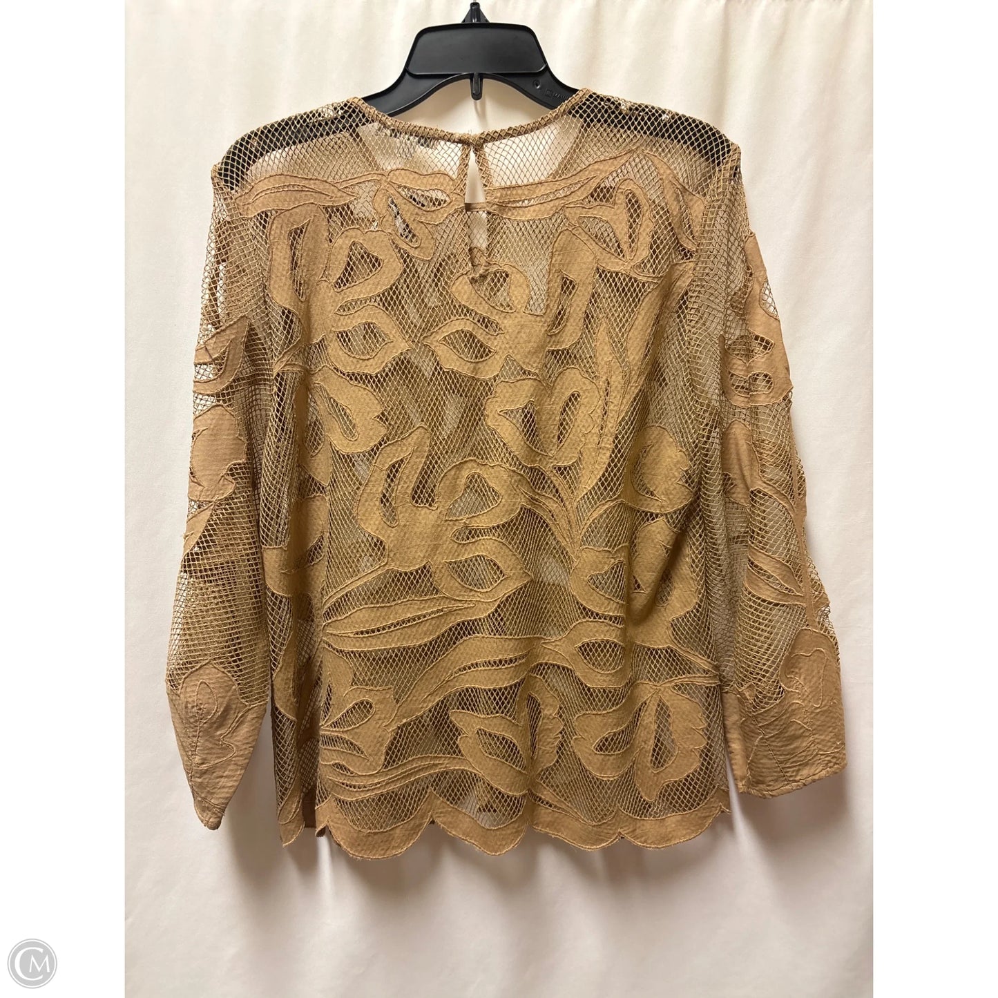 Top Long Sleeve By Chicos In Brown, Size: M