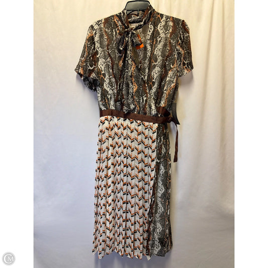 Dress Casual Maxi By Eva Mendes In Brown, Size: M