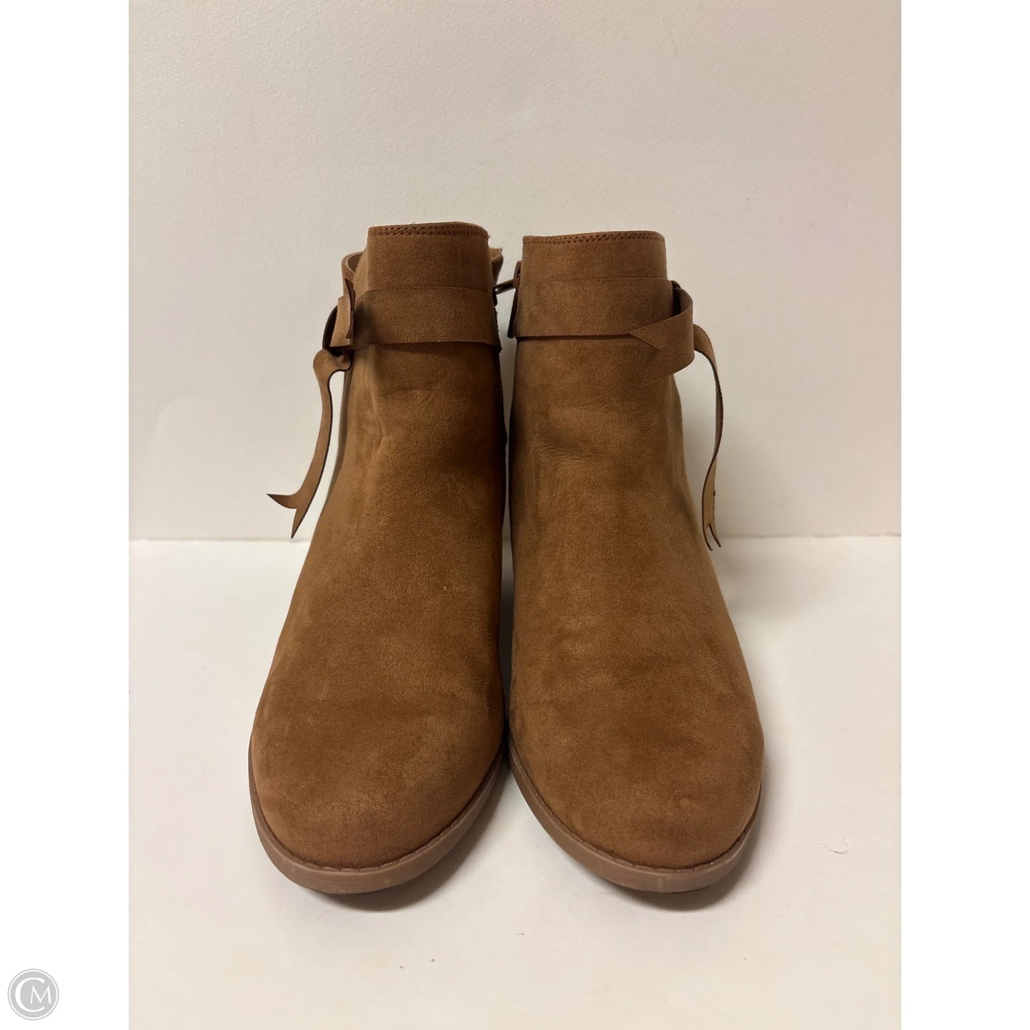 Boots Ankle Heels By Torrid In Brown, Size: 10.5