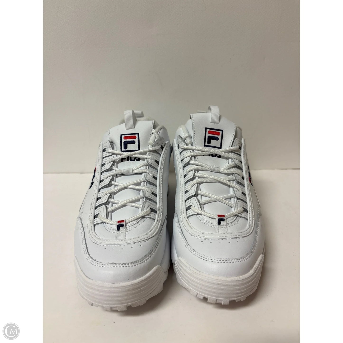Shoes Athletic By Fila In White, Size: 11