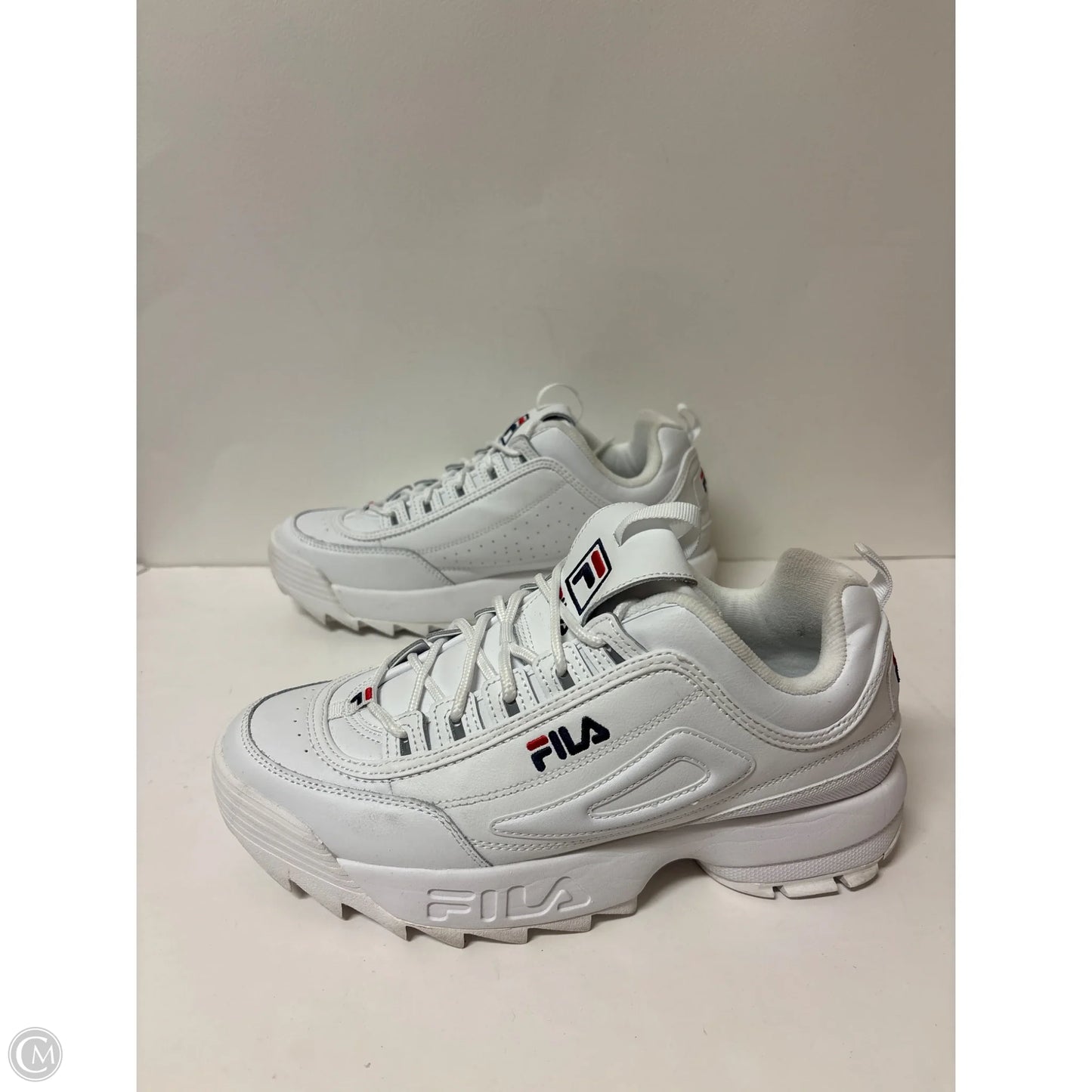Shoes Athletic By Fila In White, Size: 11