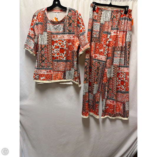 Pants Set 2pc By Clothes Mentor In Orange, Size: Xl