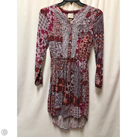 Dress Casual Midi By Knox Rose In Purple, Size: Xs