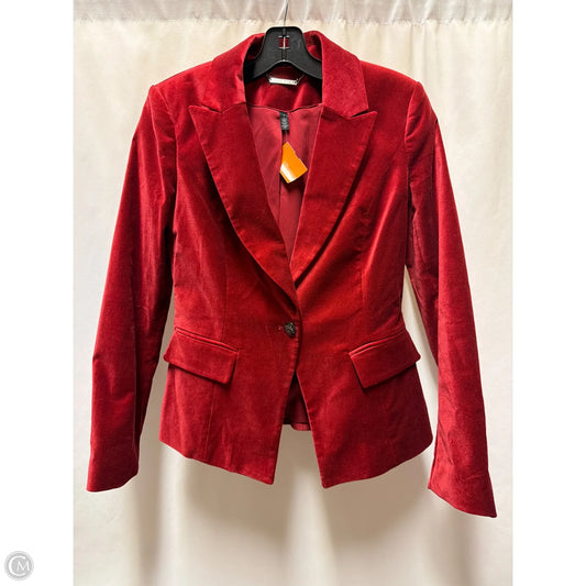 Blazer By White House Black Market In Maroon, Size: 0