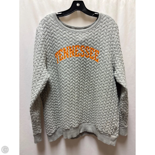 Sweatshirt Crewneck By Clothes Mentor In Grey, Size: L