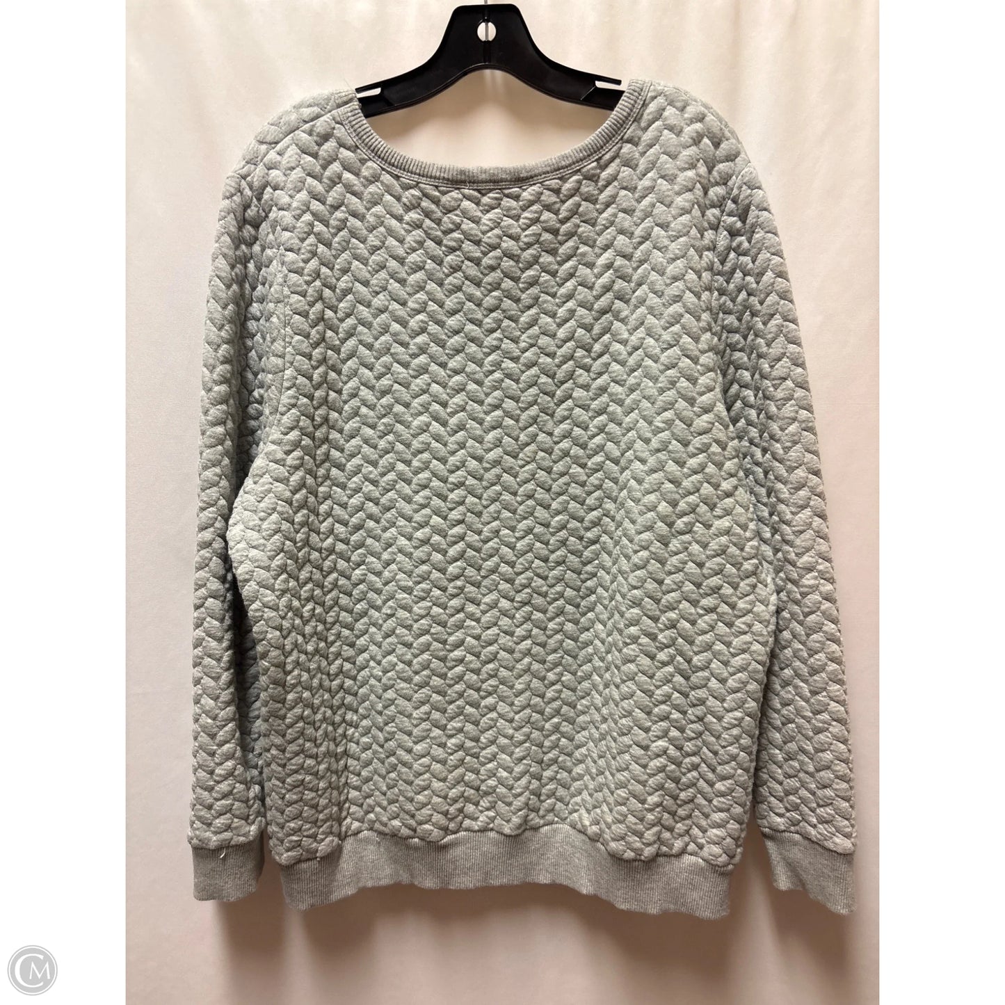 Sweatshirt Crewneck By Clothes Mentor In Grey, Size: L
