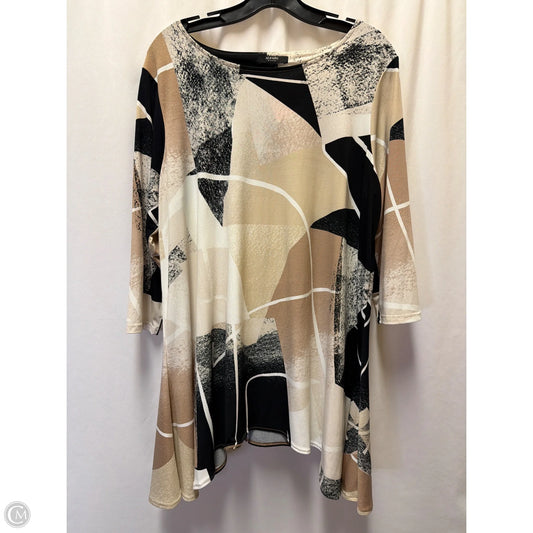Top Long Sleeve By Alfani In Tan, Size: 1x
