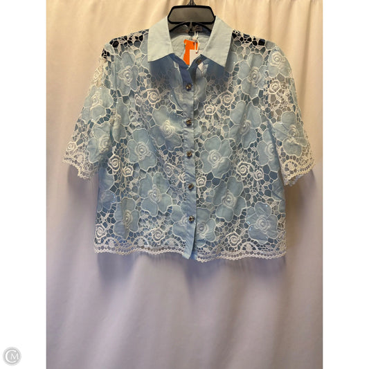 Top Short Sleeve By Clothes Mentor In Blue, Size: L