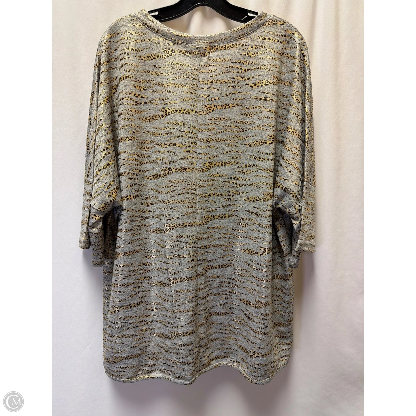 Top Long Sleeve By Clothes Mentor In Grey, Size: L