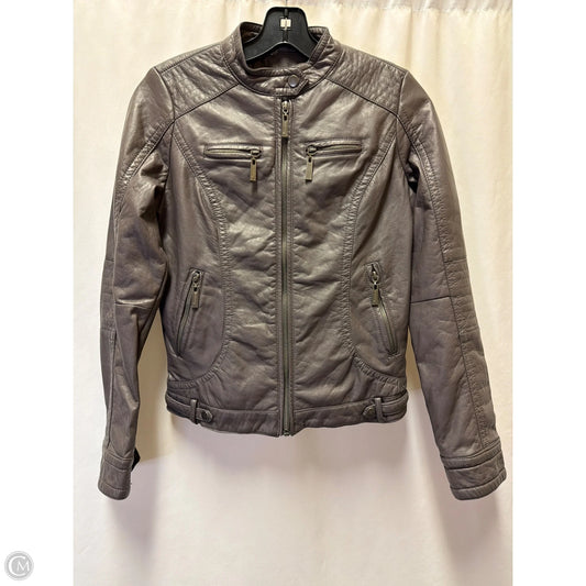 Jacket Moto By Jou Jou In Grey, Size: S