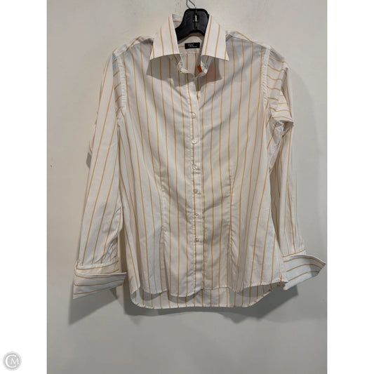 Top Long Sleeve By Clothes Mentor In White, Size: S