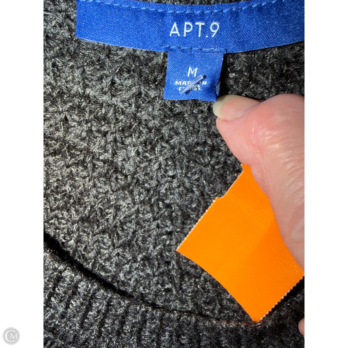 Sweater By Apt 9 In Black, Size: M