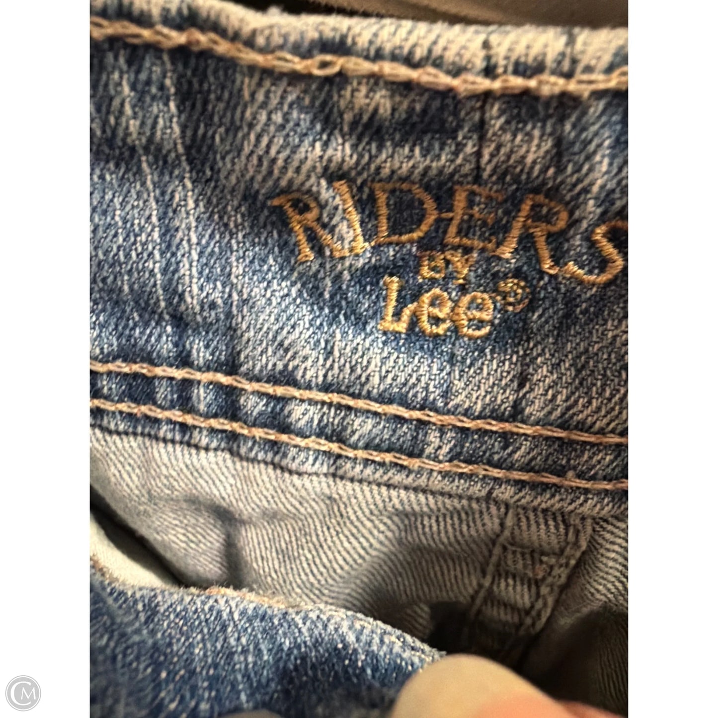 Jeans Straight By Riders In Blue Denim, Size: 18