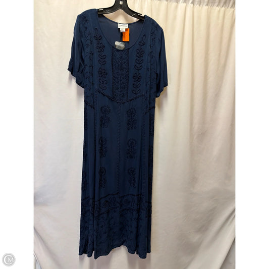 Dress Casual Maxi By Clothes Mentor In Navy, Size: L