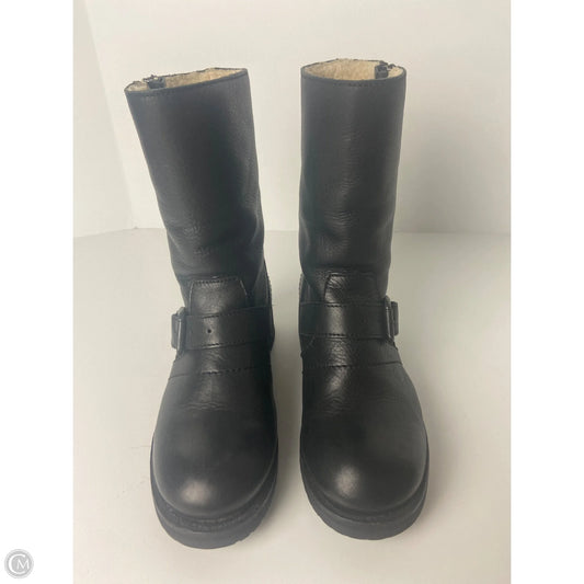 Boots Mid-calf Flats By Diesel In Black, Size: 5.5