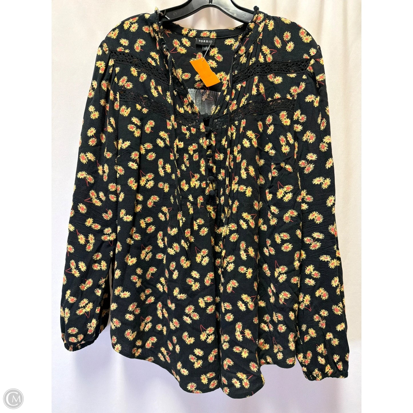 Top Long Sleeve By Torrid In Black, Size: L