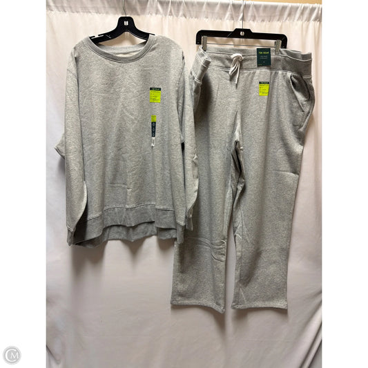 Athletic Pants 2pc By Tek Gear In Grey, Size: 3x