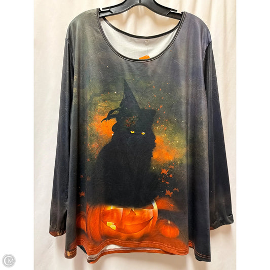 Top Long Sleeve By Clothes Mentor In Black, Size: 4x