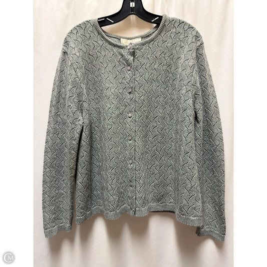 Cardigan By Bentley In Grey, Size: Xl