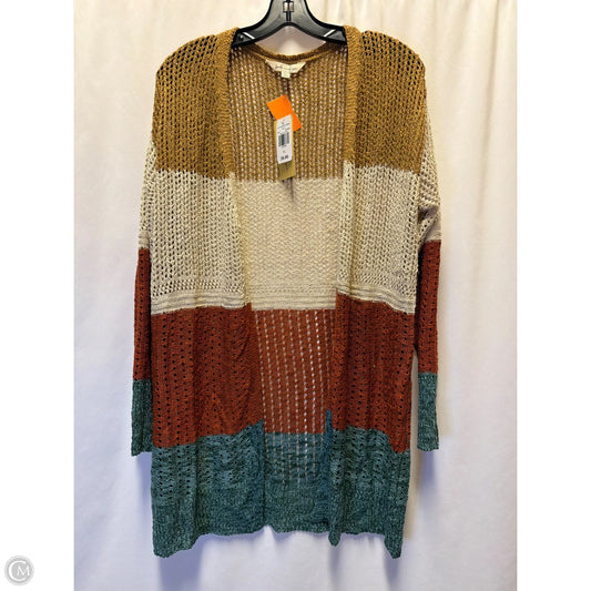 Cardigan By Clothes Mentor In Brown, Size: Xl