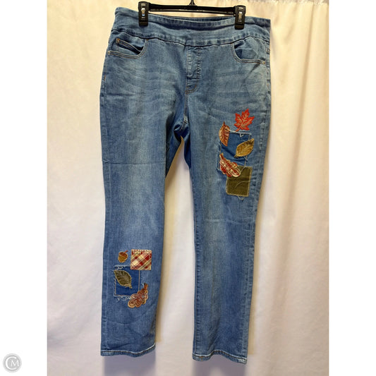 Jeans Straight By Coldwater Creek In Blue Denim, Size: 16