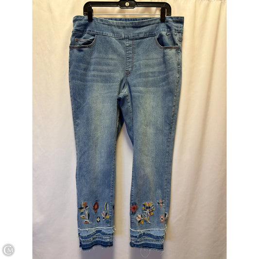 Jeans Straight By Coldwater Creek In Blue Denim, Size: 16