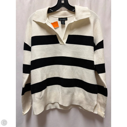 Sweater By Cynthia Rowley In Black & White, Size: M