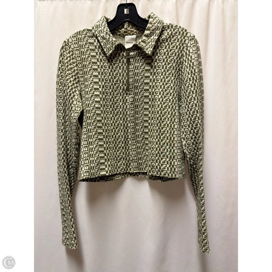 Top Long Sleeve By Clothes Mentor In Green, Size: L