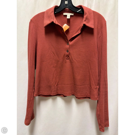 Top Long Sleeve By Chelsea And Violet In Mauve, Size: L