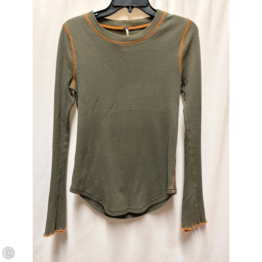 Top Long Sleeve By Free People In Green, Size: M