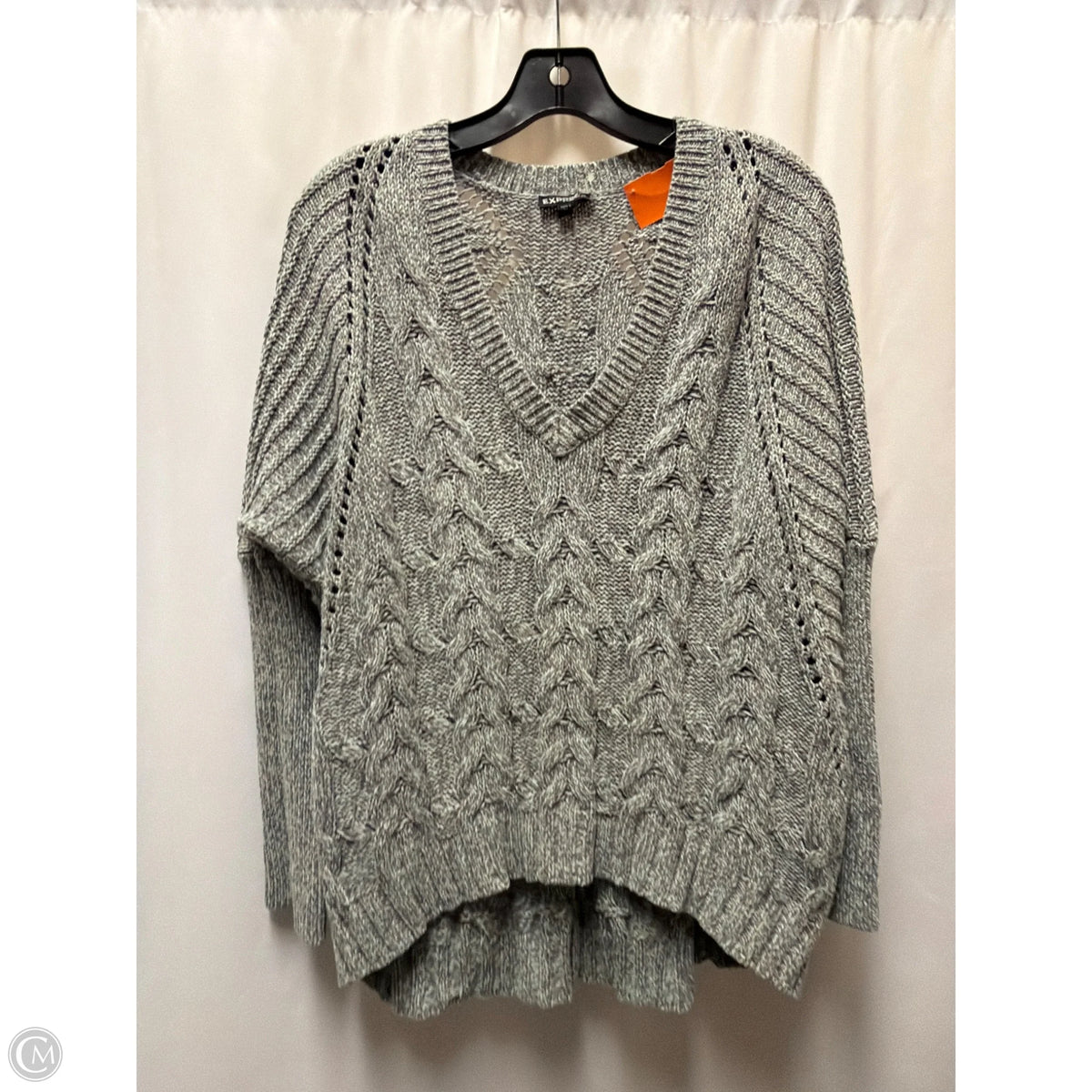 Sweater By Express In Grey, Size: S